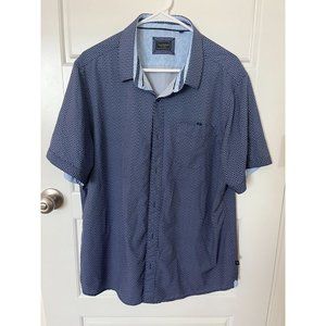 Men's 7 Diamonds Short Sleeve Button Up 4 Way Stretch XL